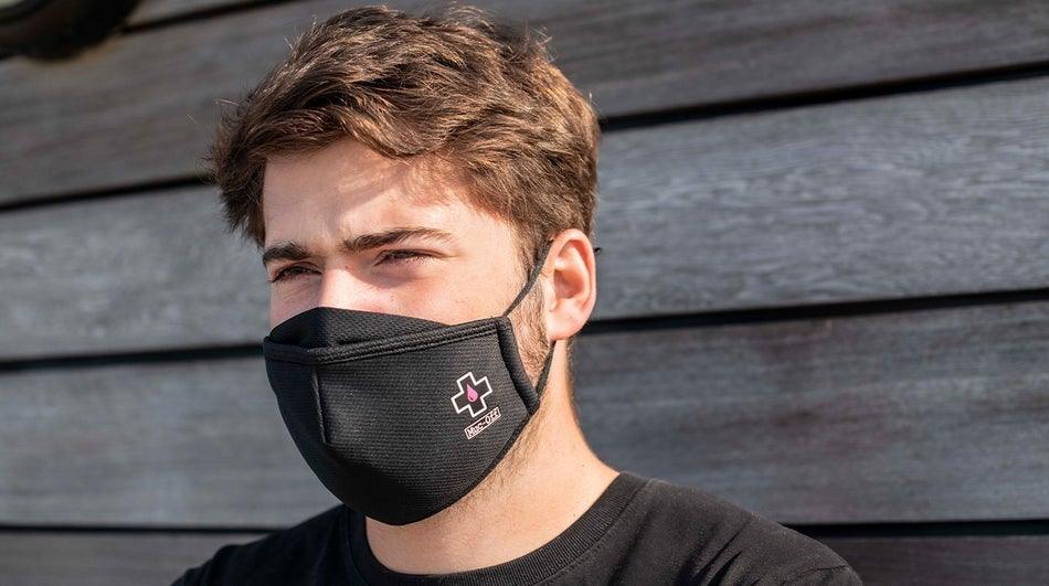 Muc Off Reusable Face Mask (Black) - Durian Bikers