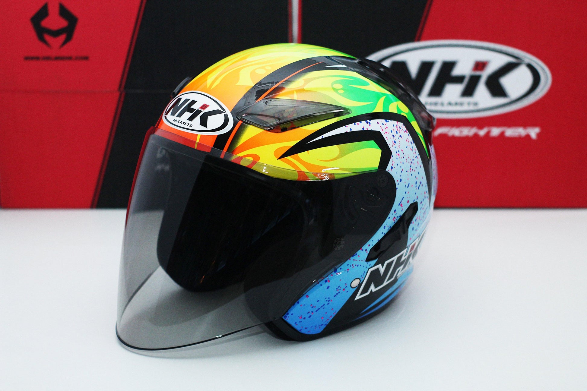 NHK R1 v2.0 Karel Winter (Black/Blue Glossy) - Durian Bikers