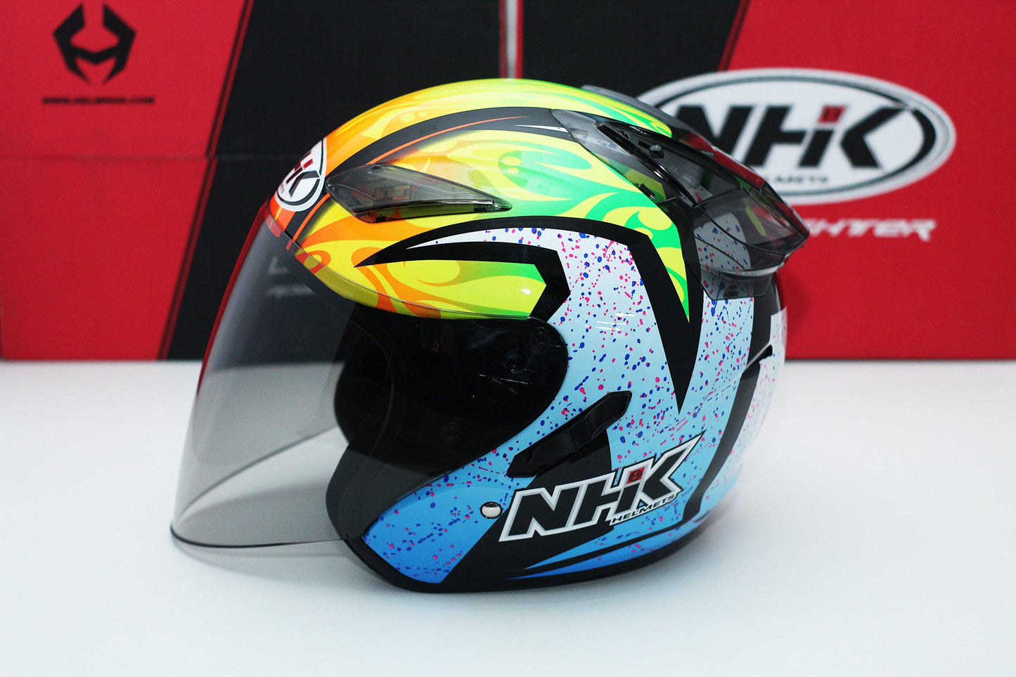 NHK R1 v2.0 Karel Winter (Black/Blue Glossy) - Durian Bikers