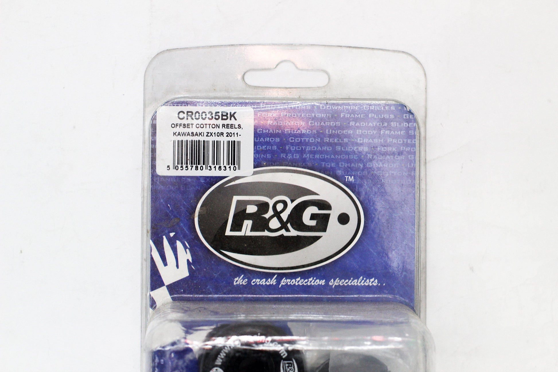 R&G Cotton Reels (Offset) fits for Kawasaki ZX10R ('11-'15) & ZX-6R ('19-) - Durian Bikers