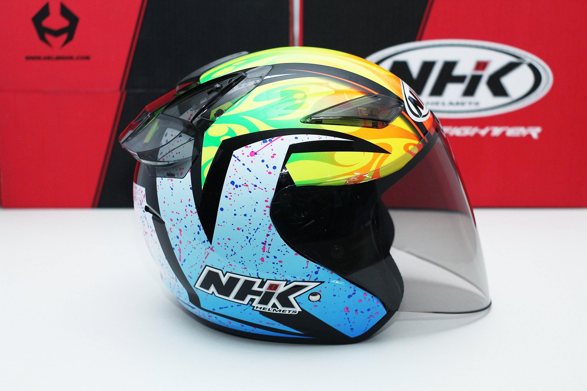 NHK R1 v2.0 Karel Winter (Black/Blue Glossy) - Durian Bikers