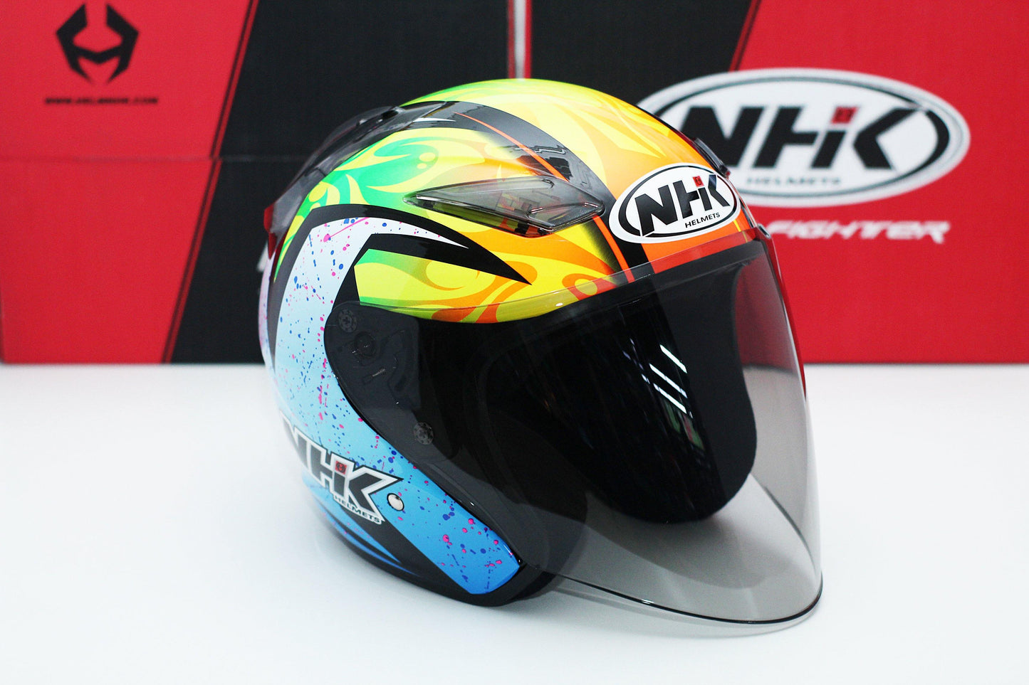 NHK R1 v2.0 Karel Winter (Black/Blue Glossy) - Durian Bikers