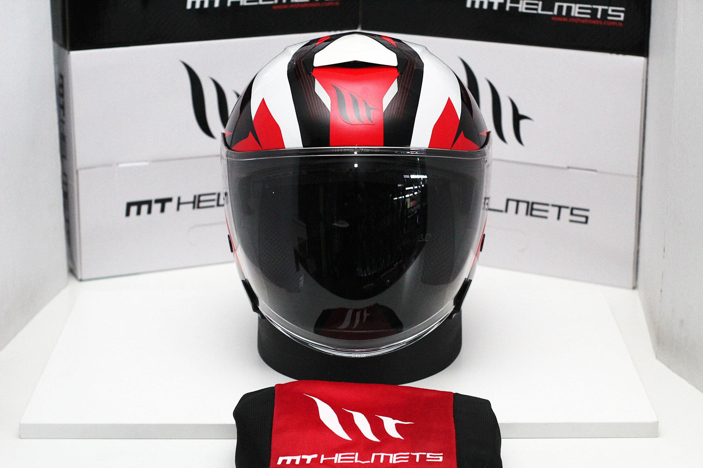 MT Thunder 3 SV Jet Wing (A1 Gloss Pearl Red) - Durian Bikers
