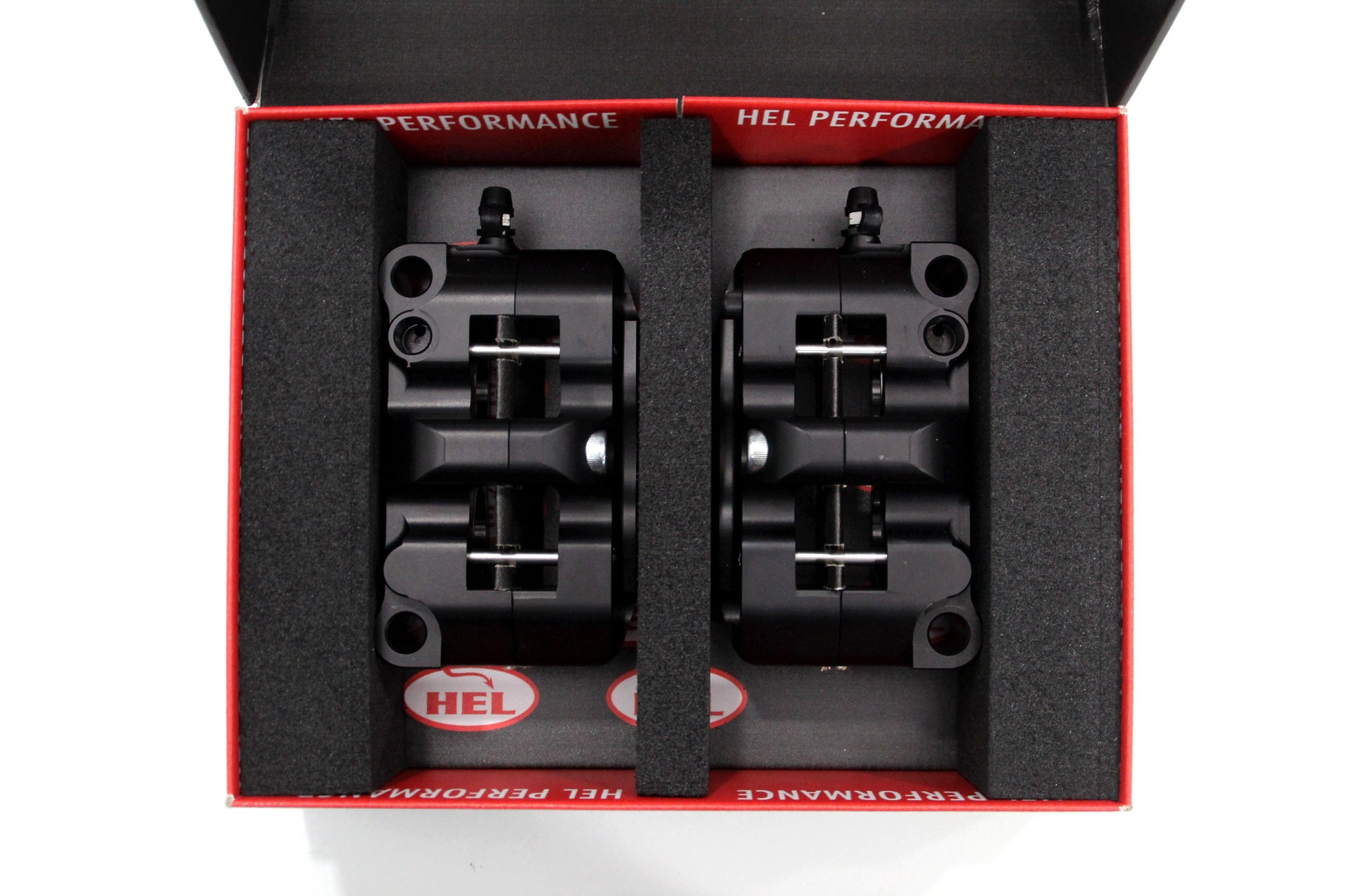 HEL Performance 4 Piston Radial Brake Calipers Kit (100mm Black) - Durian Bikers
