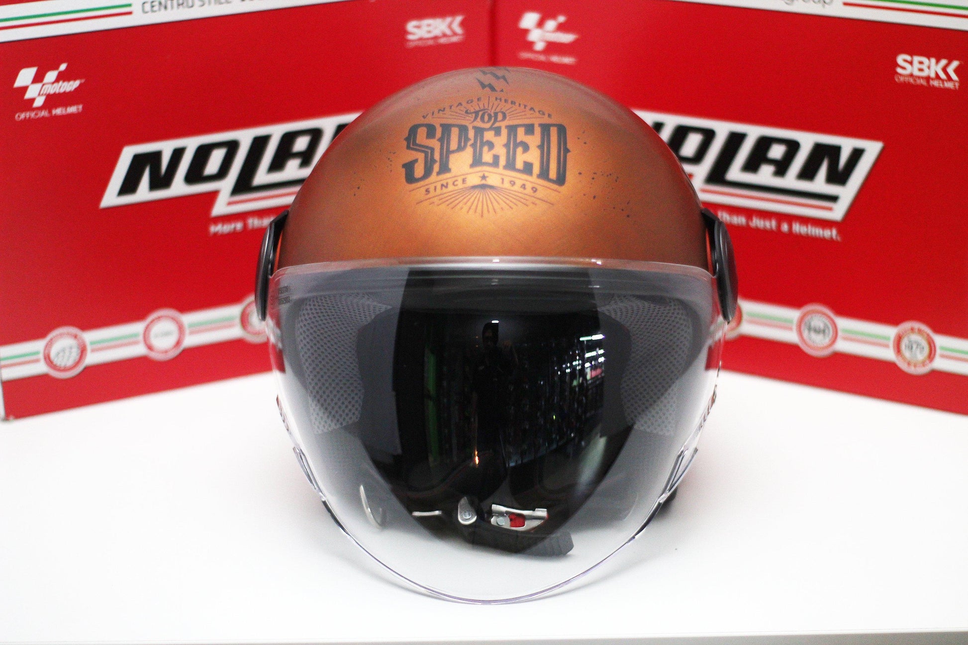 Nolan N21 Visor MotoGP Legends (31 Scratched Flat Copper) - Durian Bikers