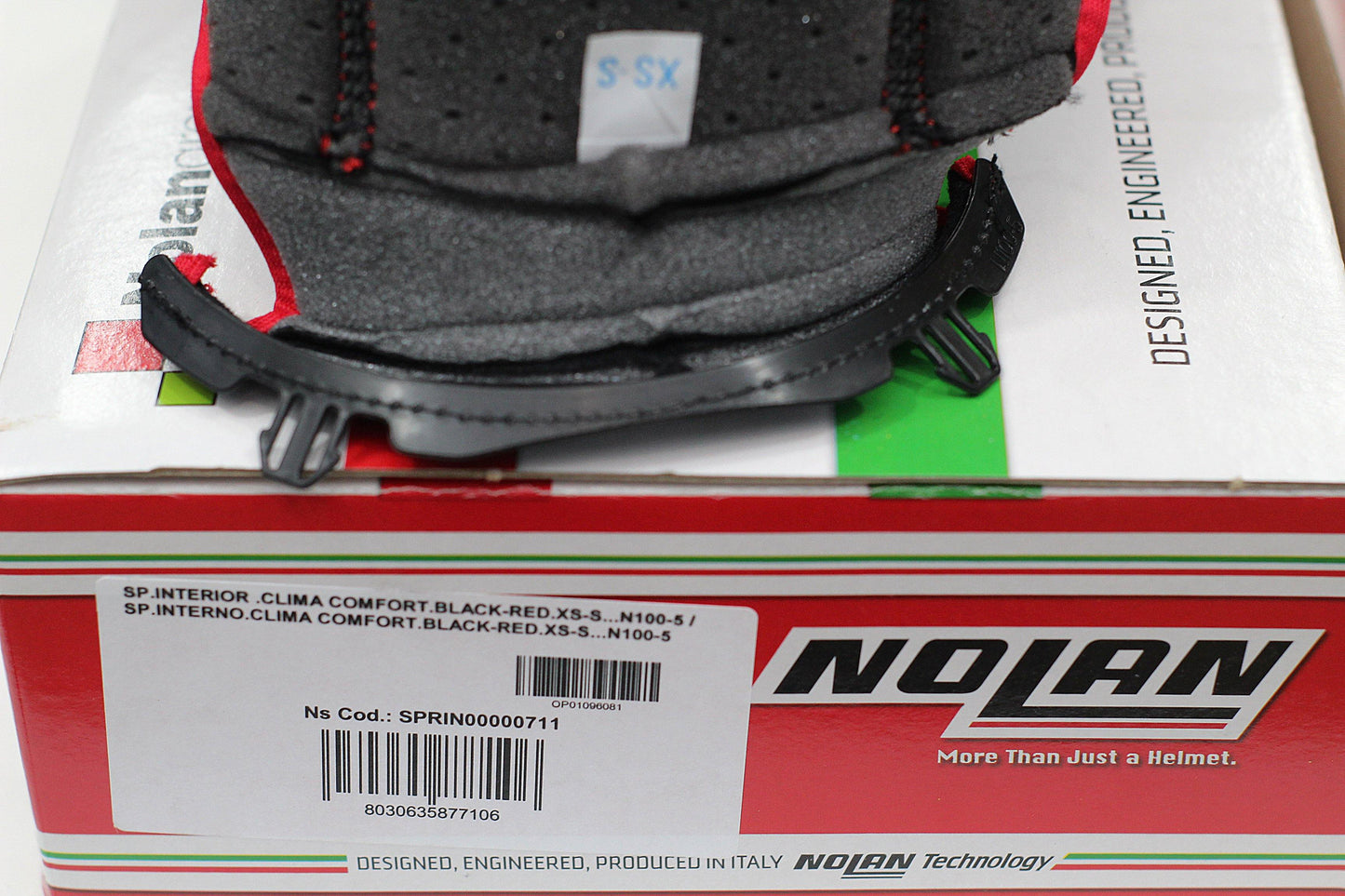 Nolan Interior for N100-5 (Black/Red) - Durian Bikers