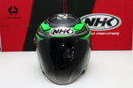 NHK R1 v2.0 Touring (Green Flo/Silver Glossy) (D-Ring) - Durian Bikers