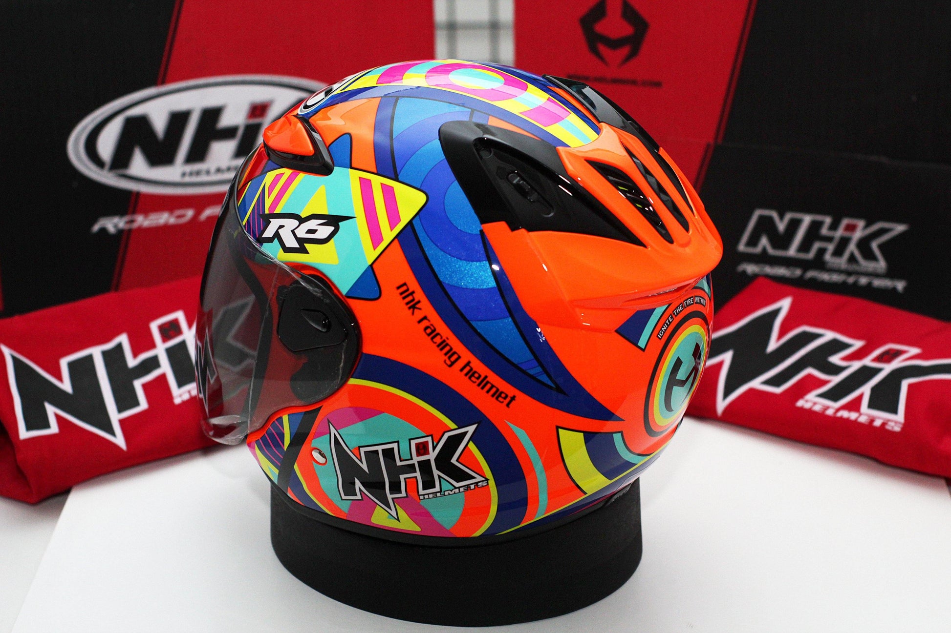 NHK R6 Pigment (Orange Flo Glossy) - Durian Bikers