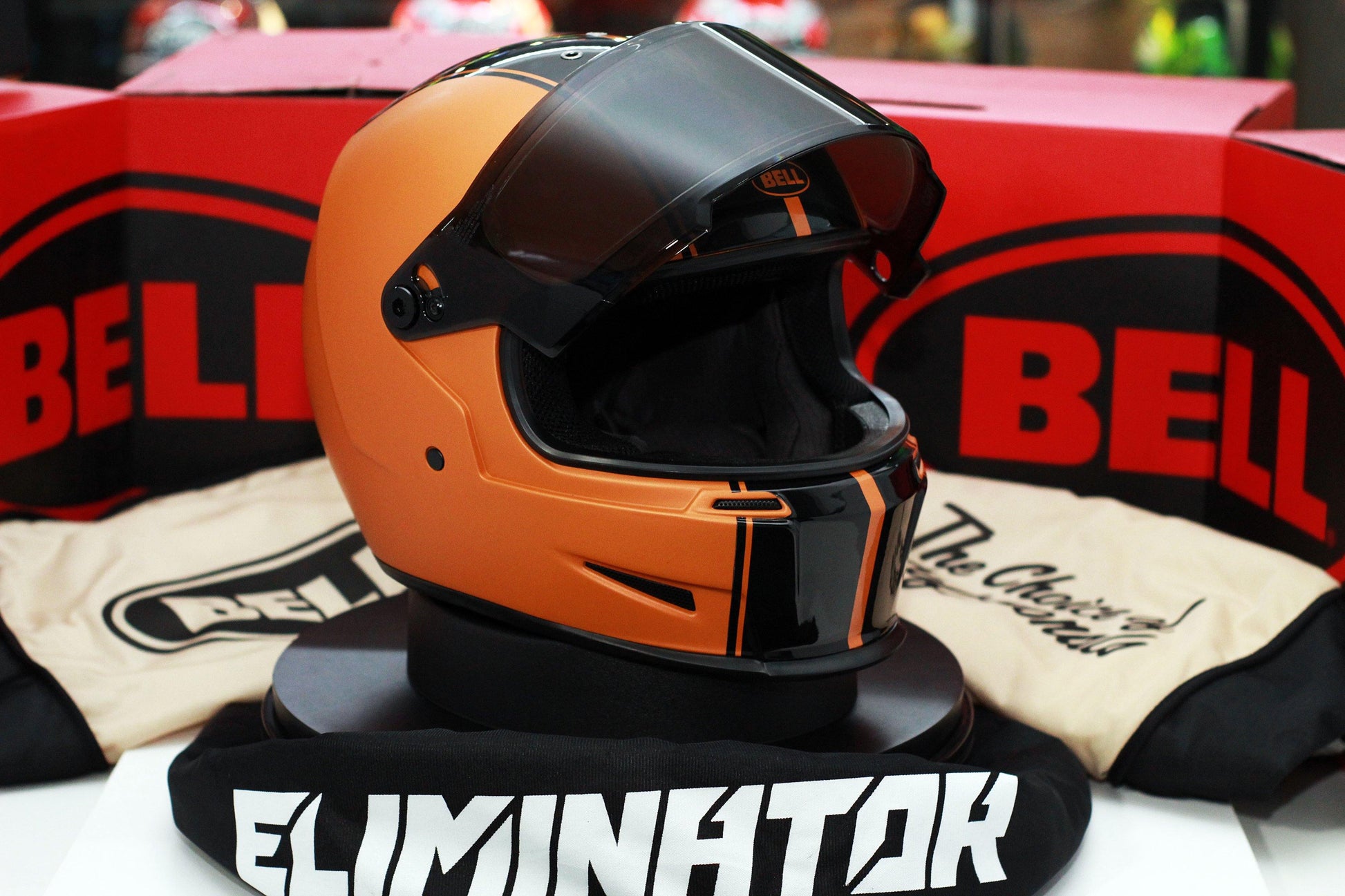 Bell Helmet Eliminator (Rally Matte/Gloss Black/Orange) – Durian Bikers