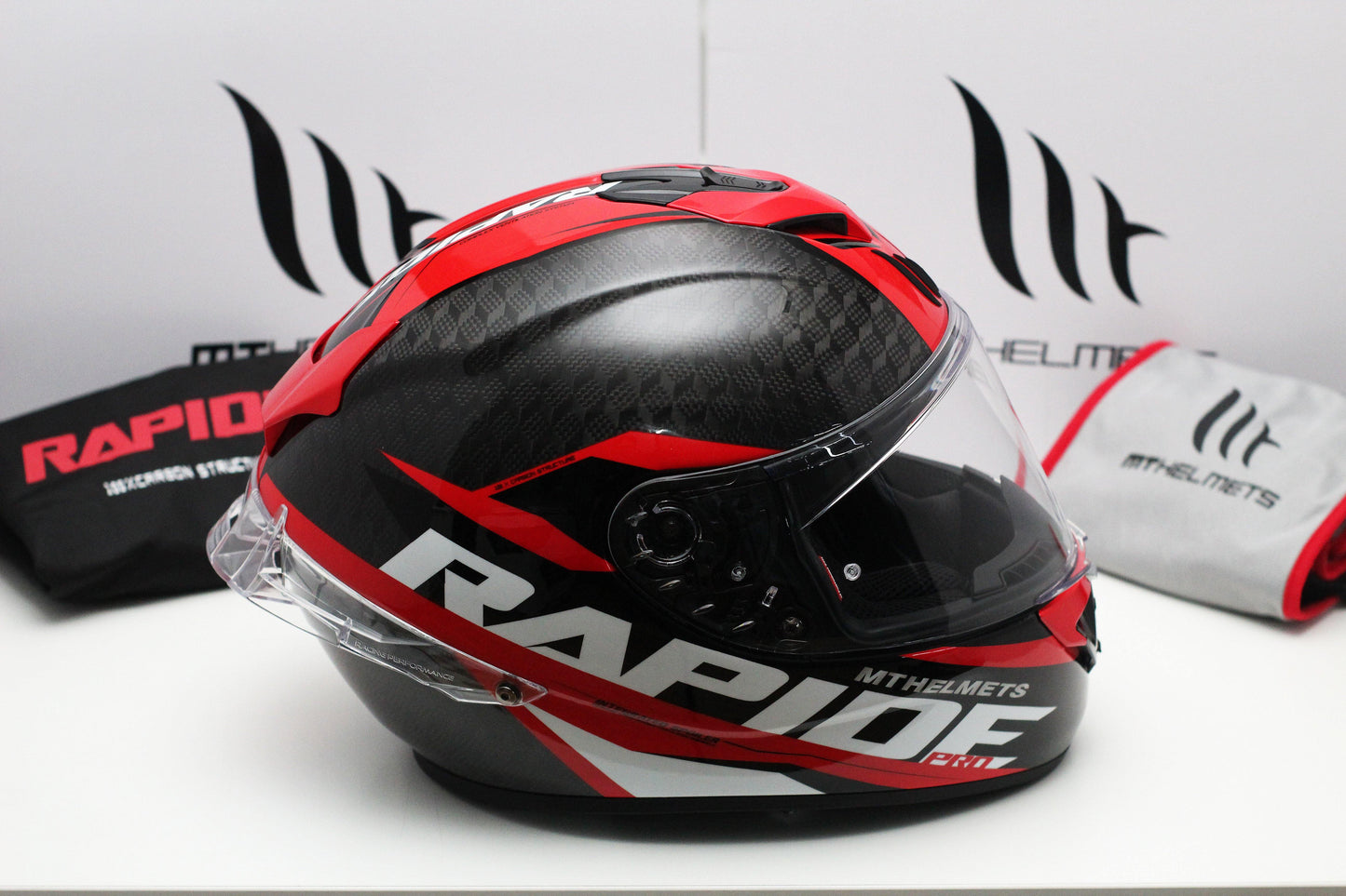 MT Rapide Pro Carbon (Gloss Red) - Durian Bikers