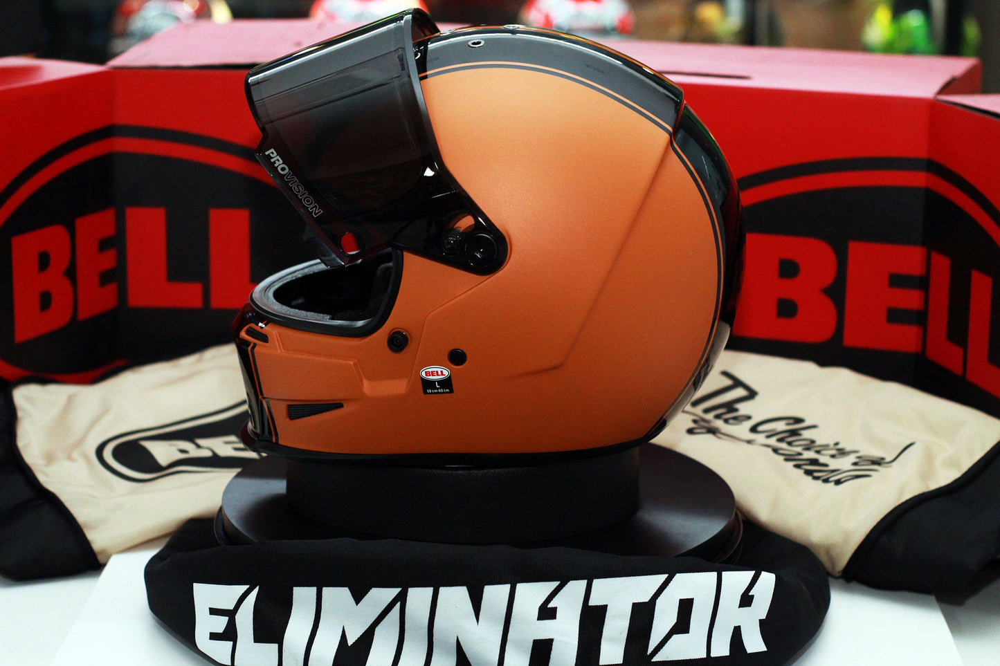 Bell Eliminator (Rally Matte/Gloss Black/Orange) - Durian Bikers