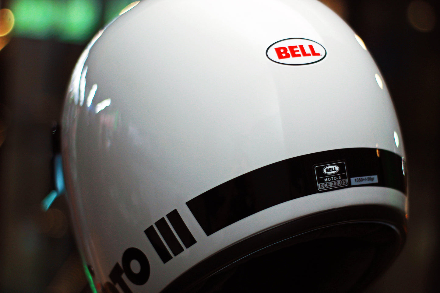 Bell Moto-3 (Classic White) - Durian Bikers