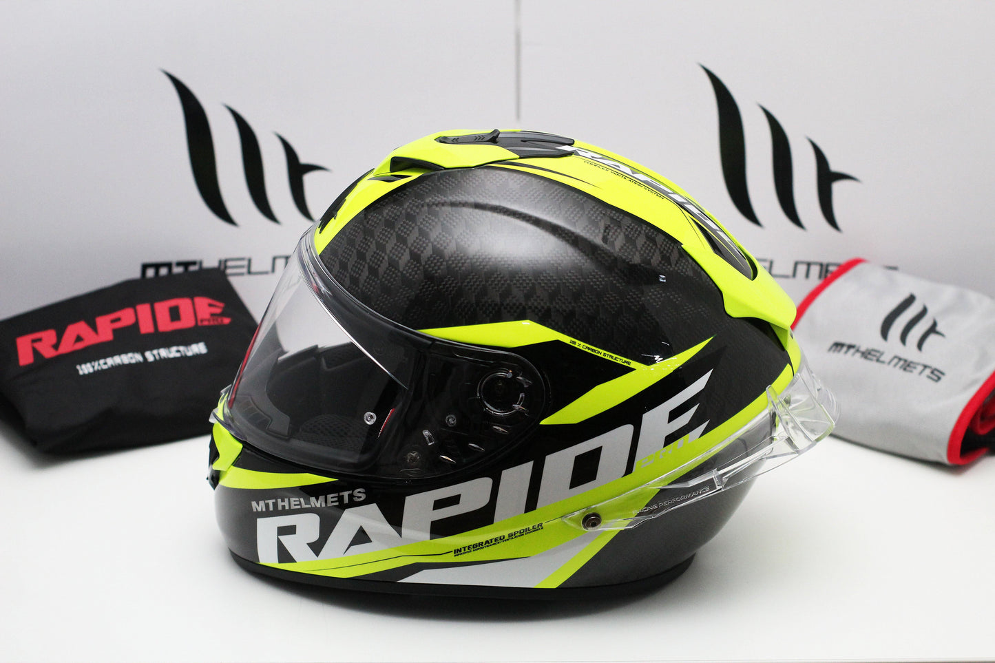 MT Rapide Pro Carbon (Gloss Fluor Yellow) - Durian Bikers