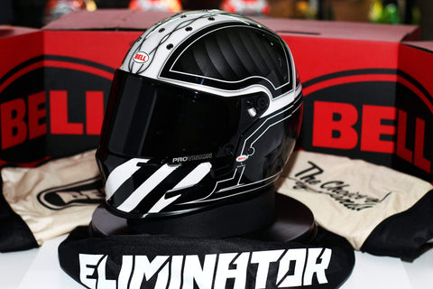 Bell Eliminator (Outlaw Black/White) - Durian Bikers