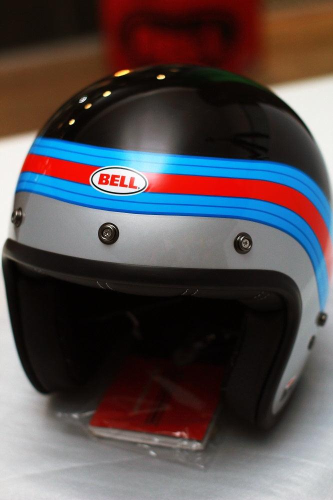 Bell Custom 500 (Pulse Gloss Black/Blue/Red) - Durian Bikers
