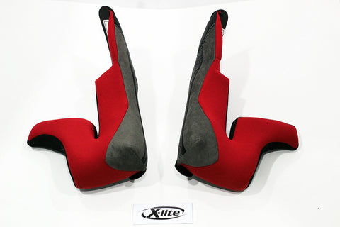 X-Lite Cheekpads for X-802 / X-802R / X-802R Ultra (Red) - Durian Bikers