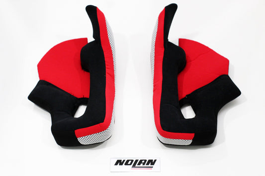 Nolan Cheekpads for N86 (Red) (XL) - Durian Bikers