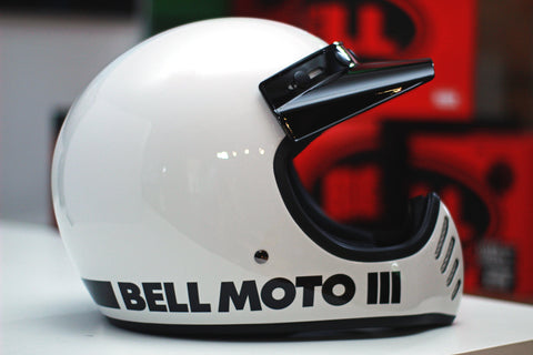 Bell Moto-3 (Classic White) - Durian Bikers