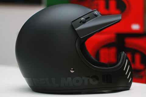 Bell Moto-3 (Classic Matte/Gloss Blackout) - Durian Bikers