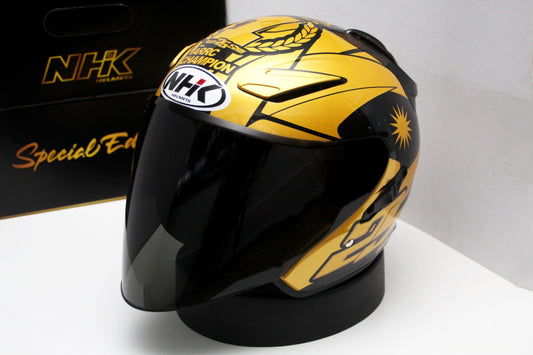 NHK R1 v2.0 Azlan Shah (Gold/Gold Glossy) - Durian Bikers