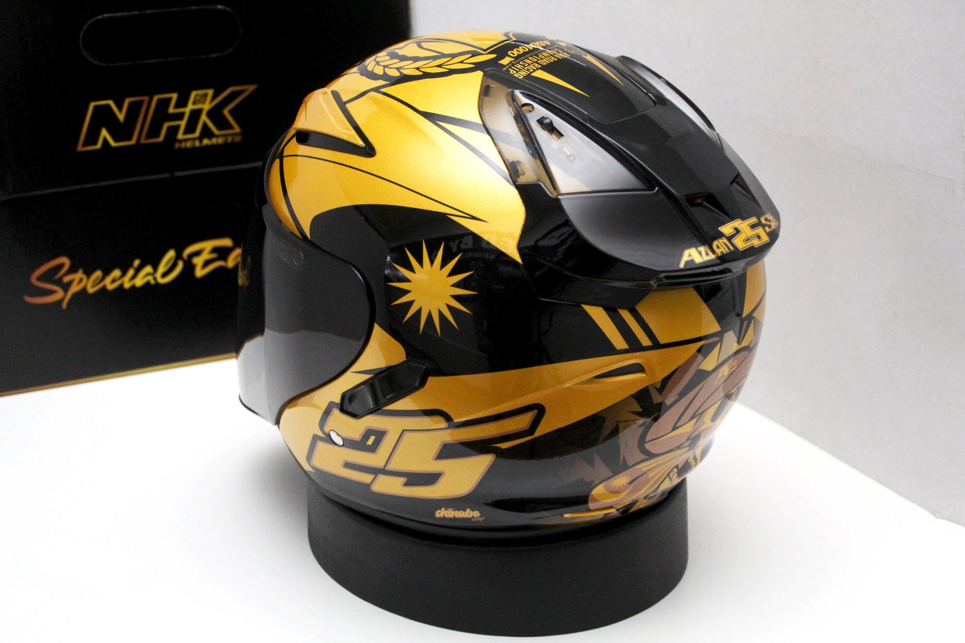 NHK R1 v2.0 Azlan Shah (Gold/Gold Glossy) - Durian Bikers