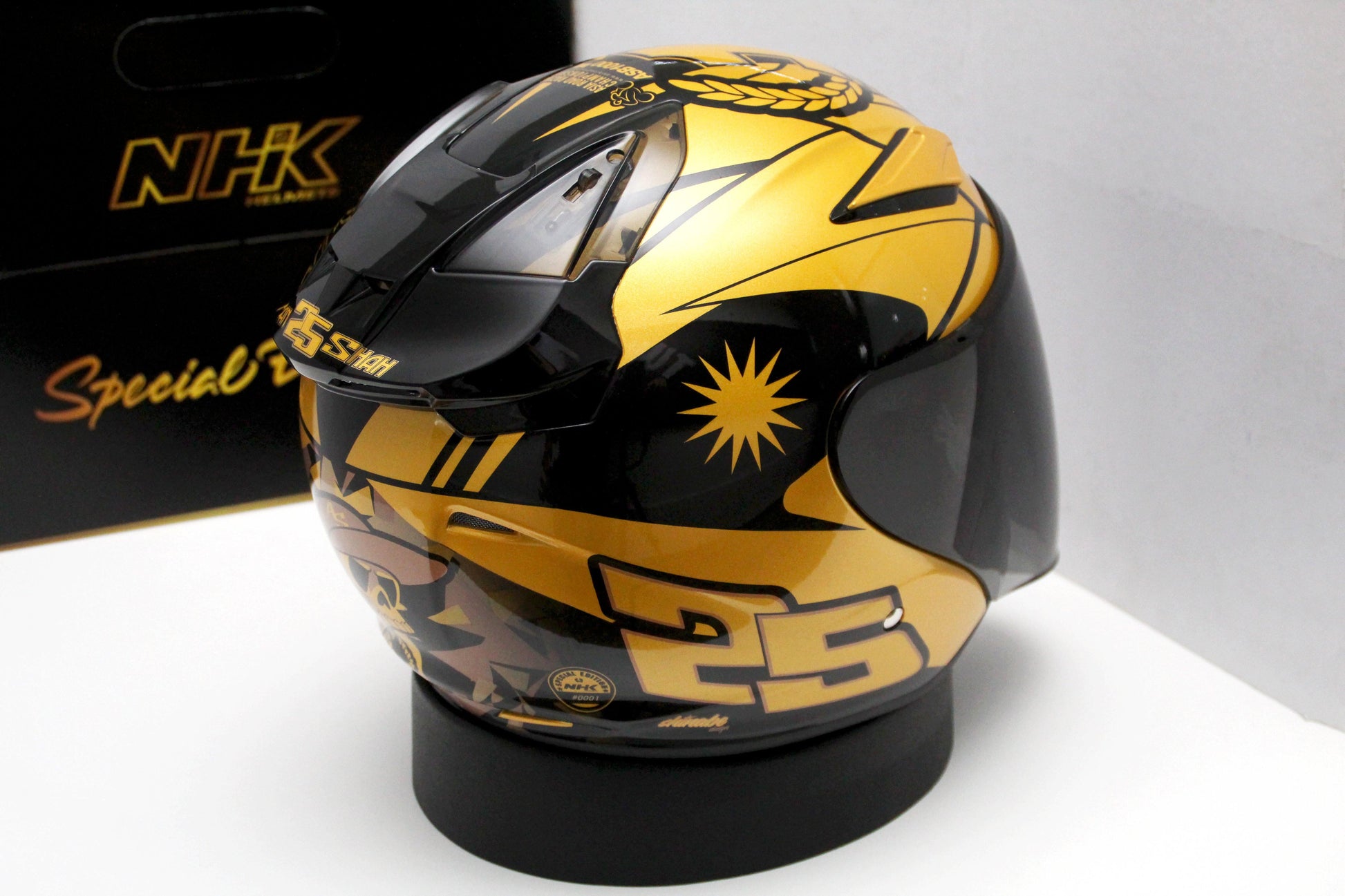 NHK R1 v2.0 Azlan Shah (Gold/Gold Glossy) - Durian Bikers