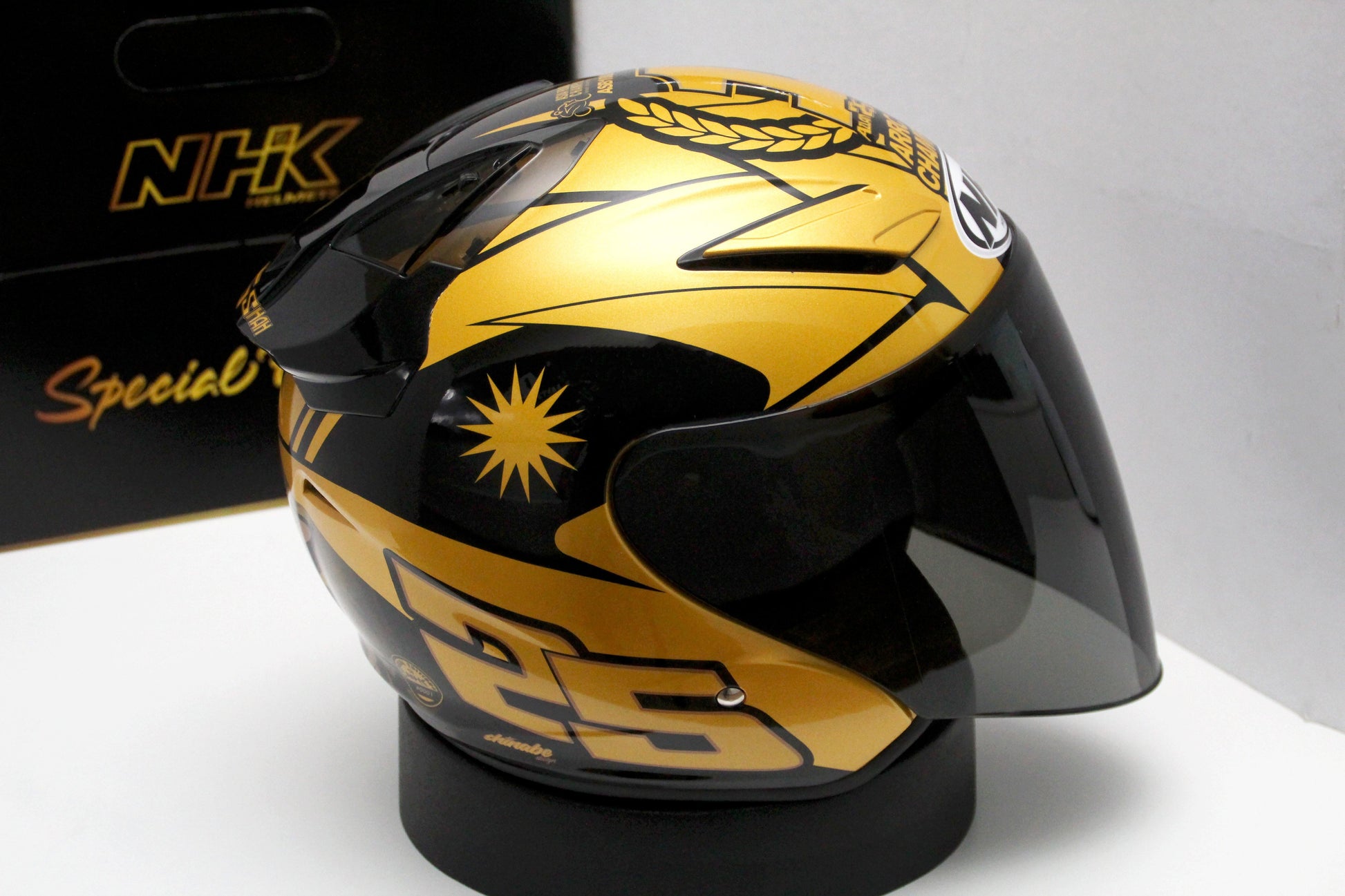 NHK R1 v2.0 Azlan Shah (Gold/Gold Glossy) - Durian Bikers