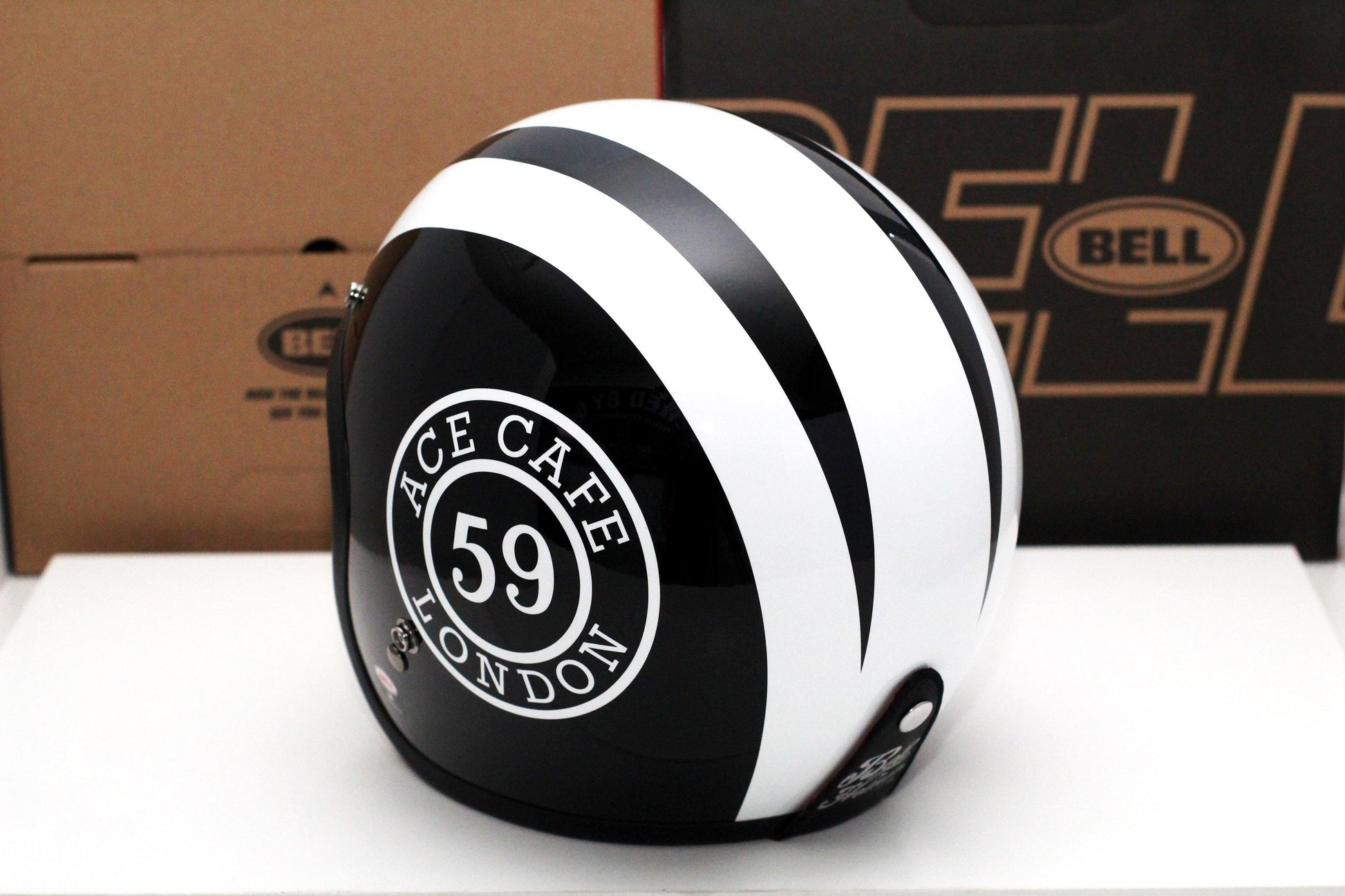 Bell Custom 500 (Ace Cafe 59 Black/White) - Durian Bikers