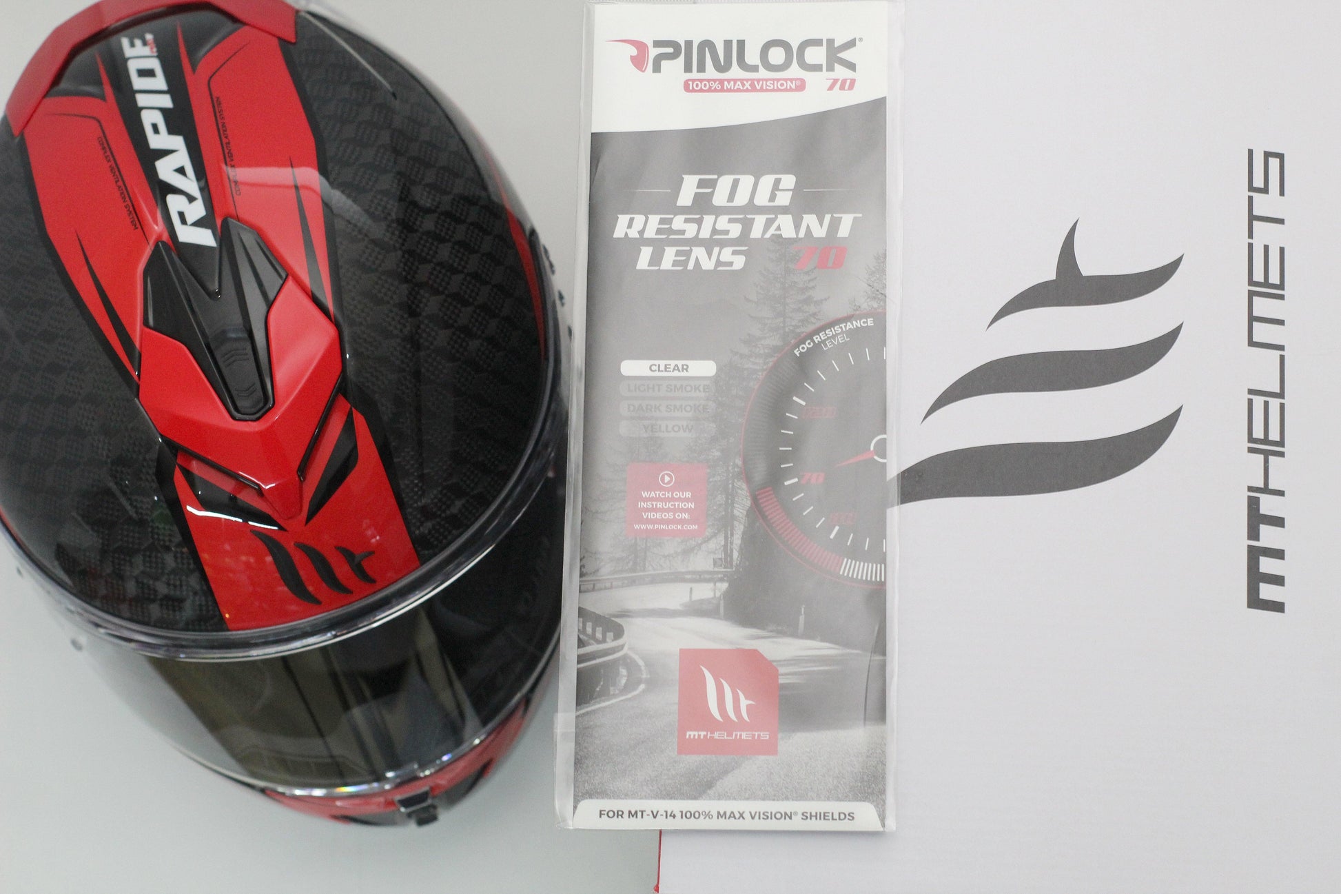 MT Pinlock for Rapide Pro (Clear) - Durian Bikers