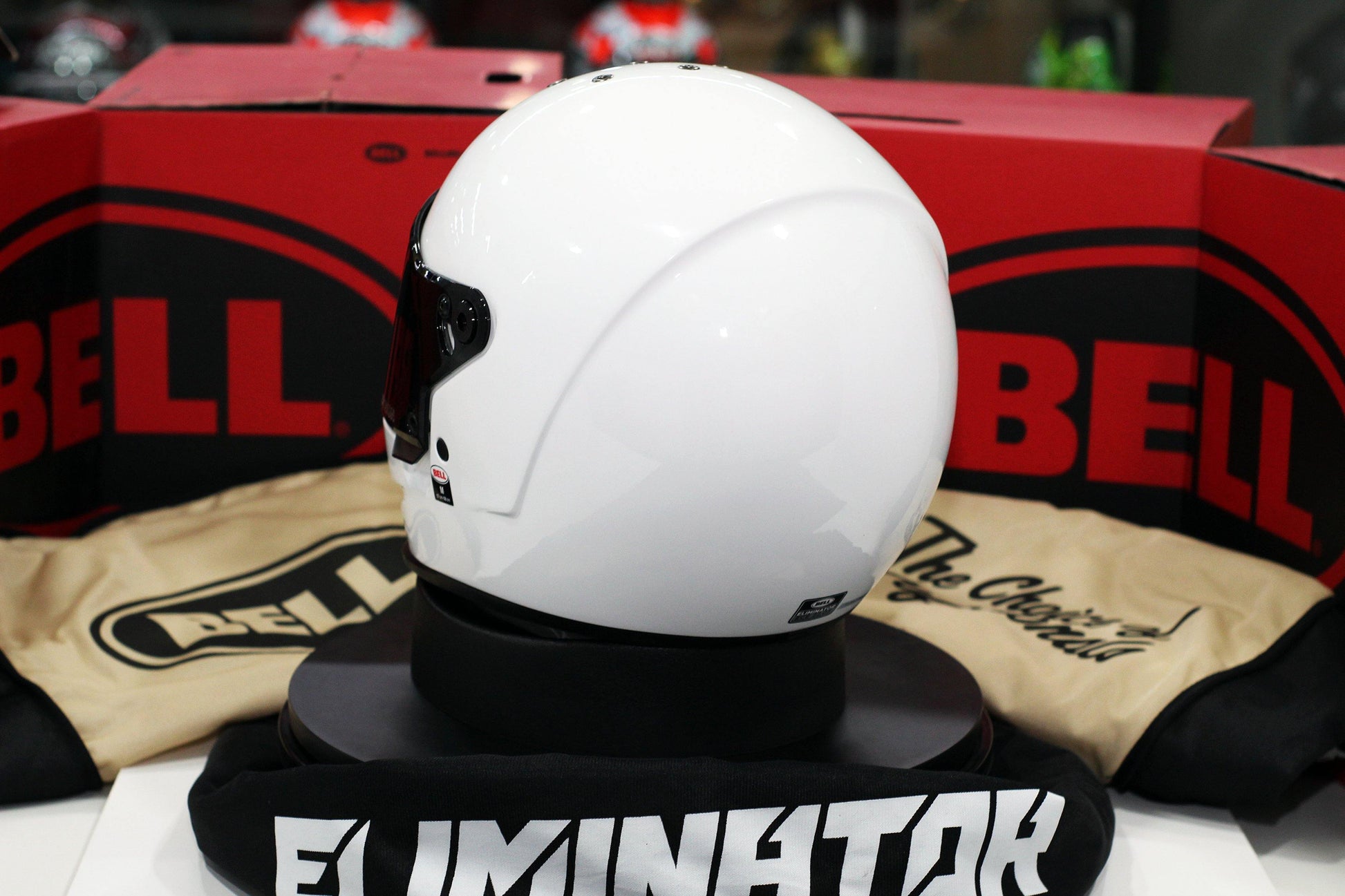 bell eliminator helmet white Bell Helmet Eliminator (White) – Durian Bikers