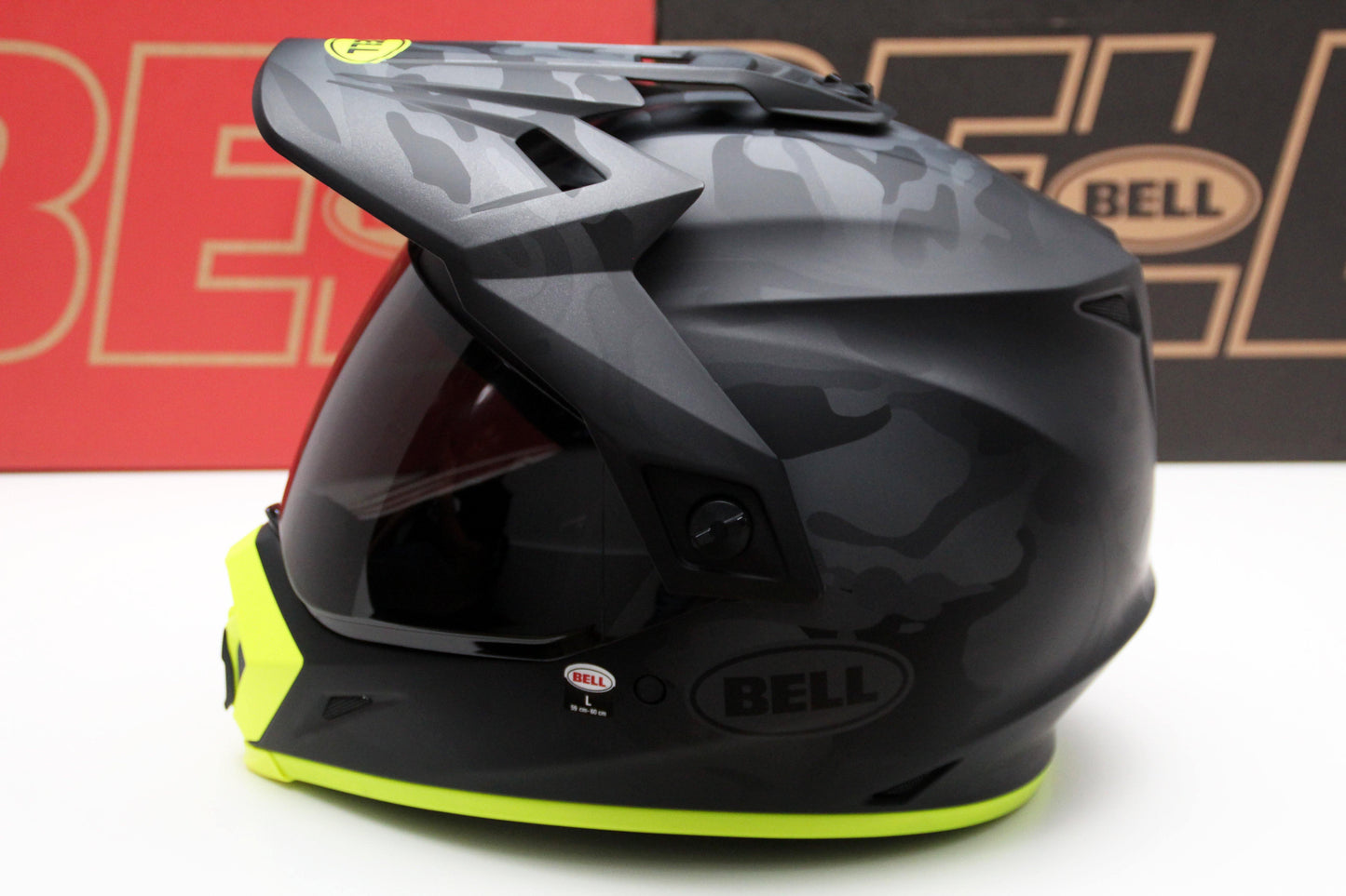 Bell MX-9 Adventure (Stealth Matte Camo Black/Hi-Viz) - Durian Bikers