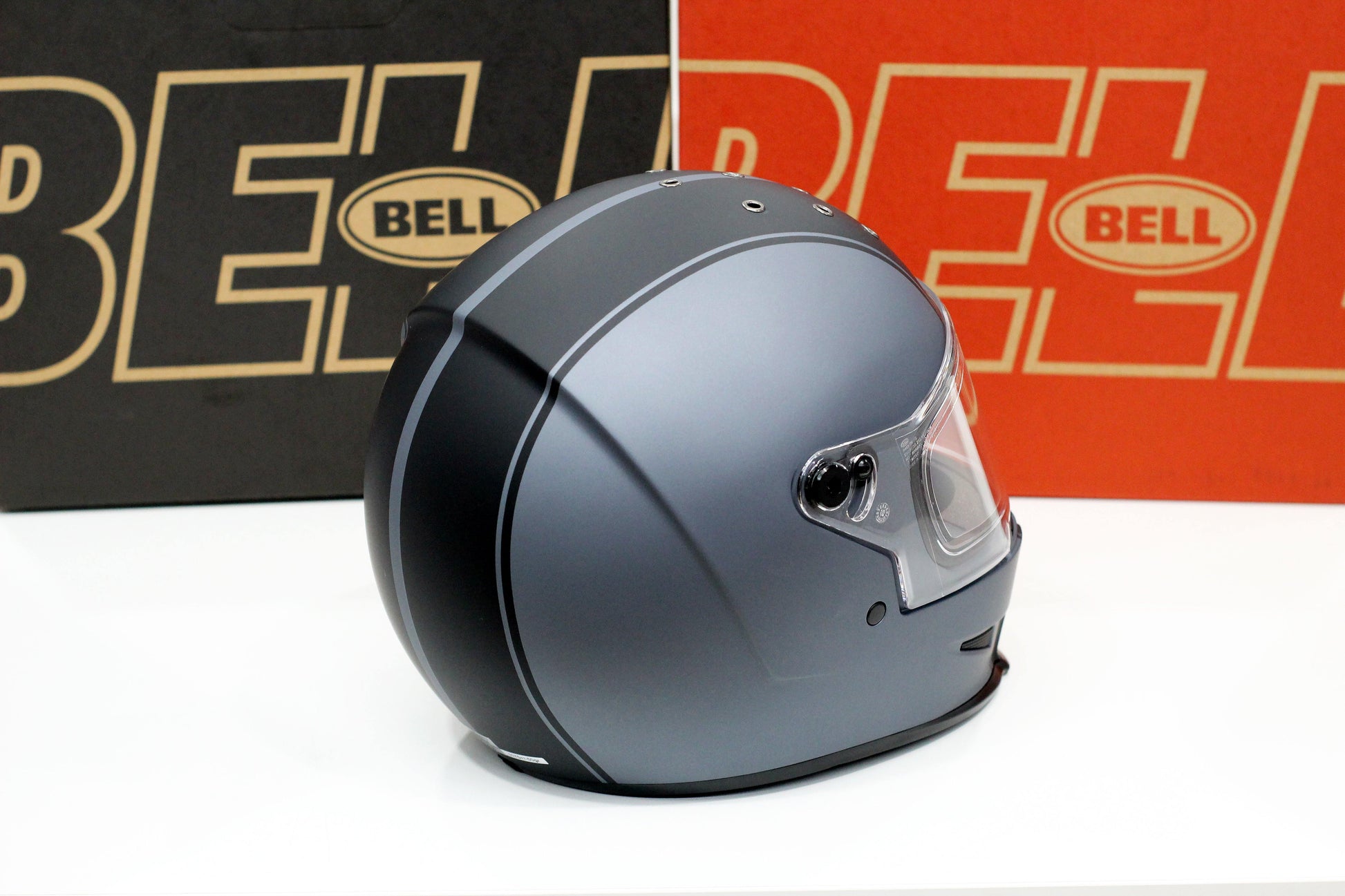 Bell Eliminator (Rally Matte Gray/Black) - Durian Bikers