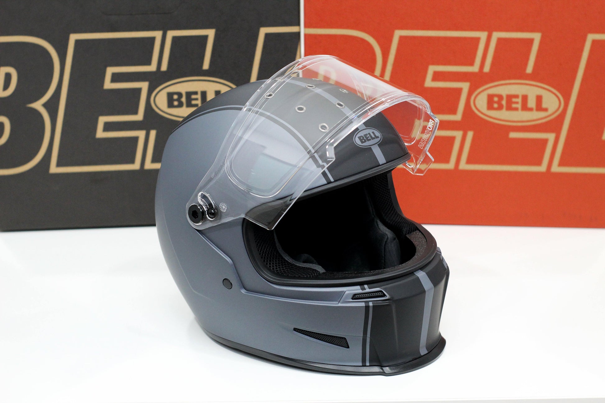 bell eliminator rally helmet Bell Helmet Eliminator (Rally Matte Gray/Black) – Durian Bikers