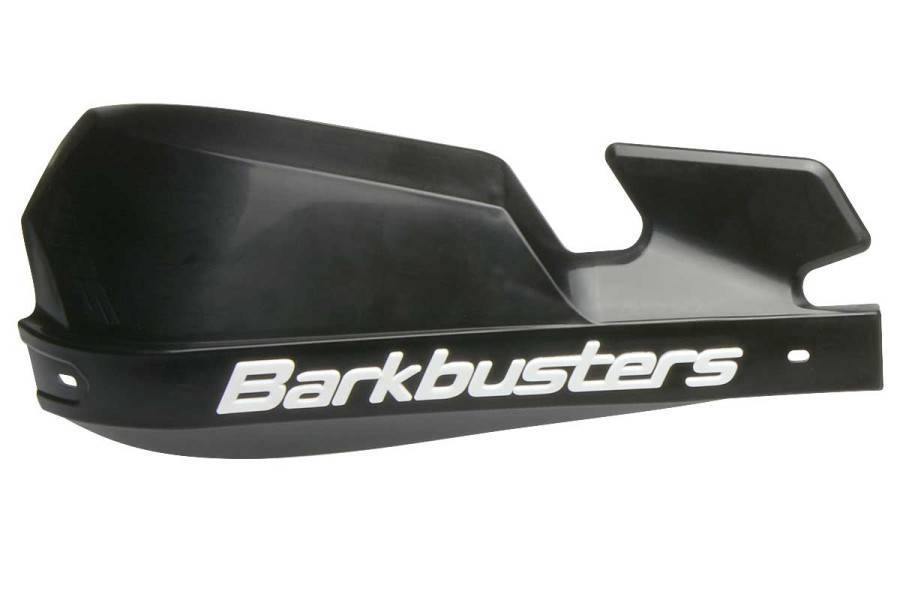 Barkbusters VPS Plastic Guard with Wind Deflector Set (Black) - Durian Bikers