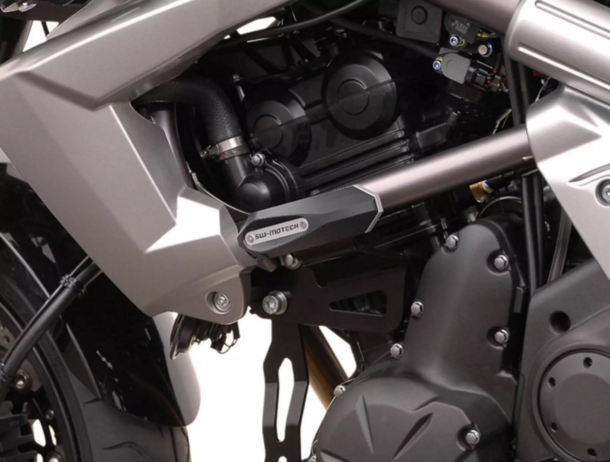 SW Motech Slider Set (Frame Black) fits for Kawasaki Versys 650 ('08-'14) - Durian Bikers