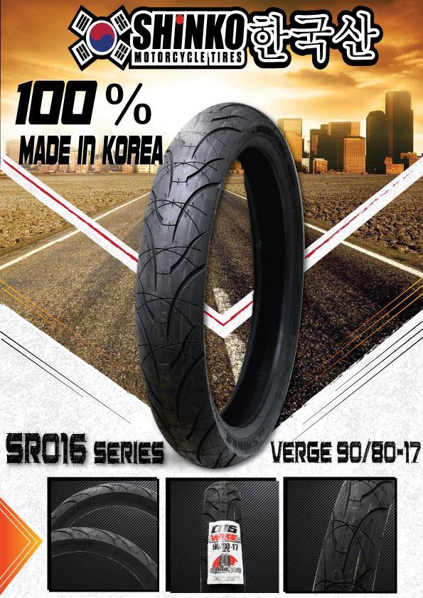 Shinko Tires SR016 Series (90/80-17) - Durian Bikers