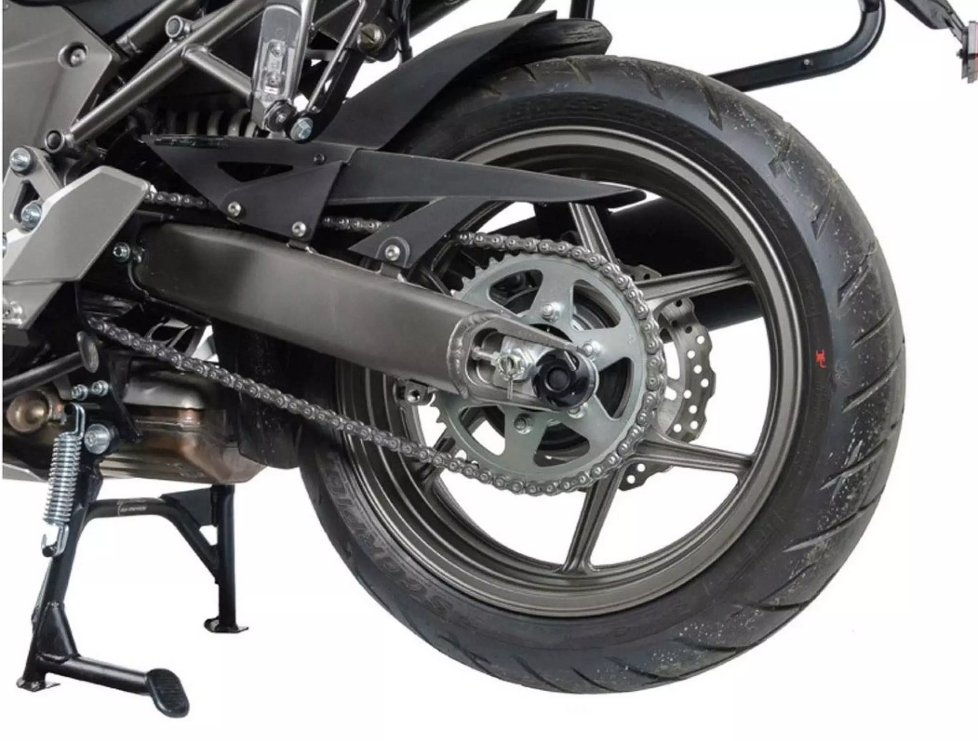 SW Motech Slider Set (Rear Axle Black) fits for Kawasaki Versys 1000 ('12-) - Durian Bikers