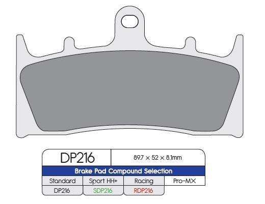DP Brakes (RDP216) Brake Pads - Durian Bikers