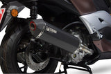 Scorpion Exhaust fits for Yamaha X-Max 300 ('17-'20) (Serket Parallel Full System) (Black Ceramic) - Durian Bikers