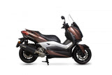 Scorpion Exhaust fits for Yamaha X-Max 300 ('17-'20) (Serket Parallel Full System) (Black Ceramic) - Durian Bikers