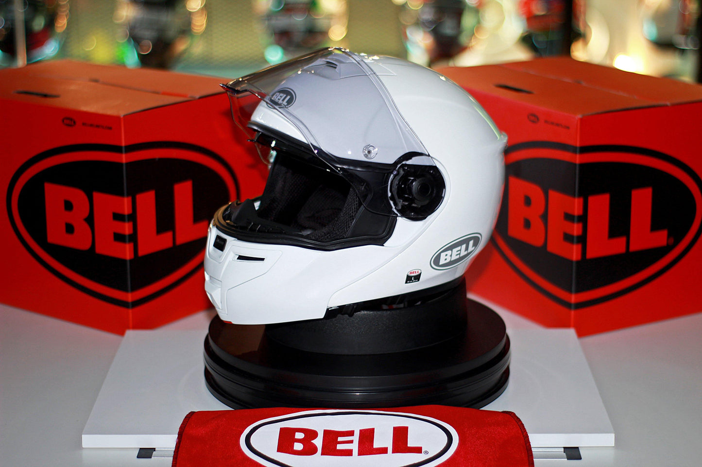 Bell SRT Modular (Gloss White) - Durian Bikers