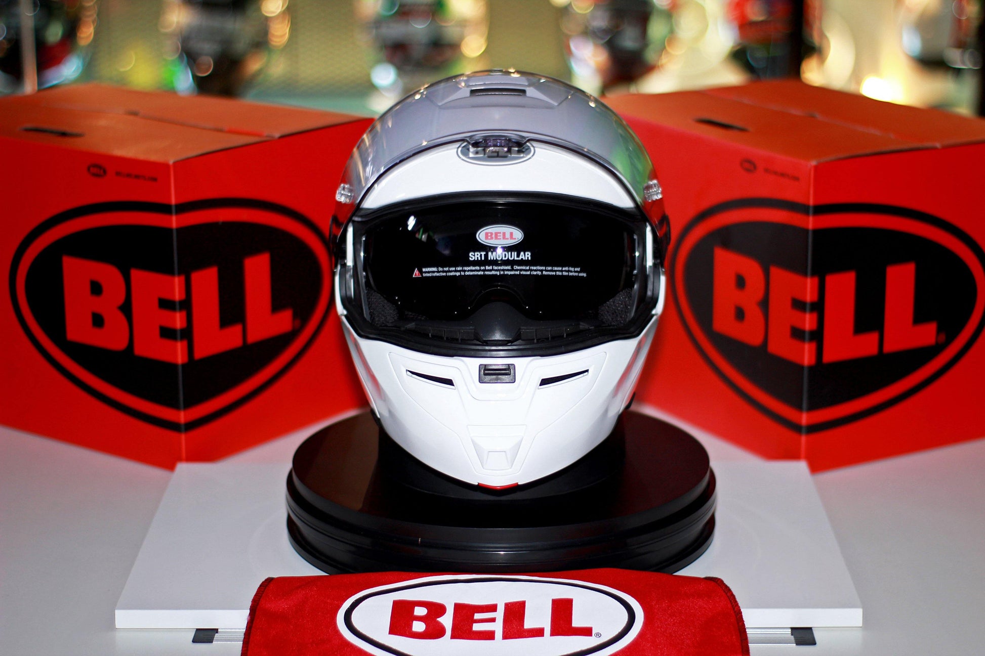 Bell Helmet SRT Modular (Gloss White) – Durian Bikers