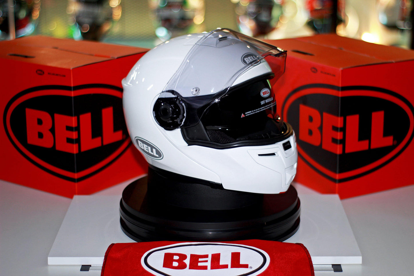 Bell SRT Modular (Gloss White) - Durian Bikers