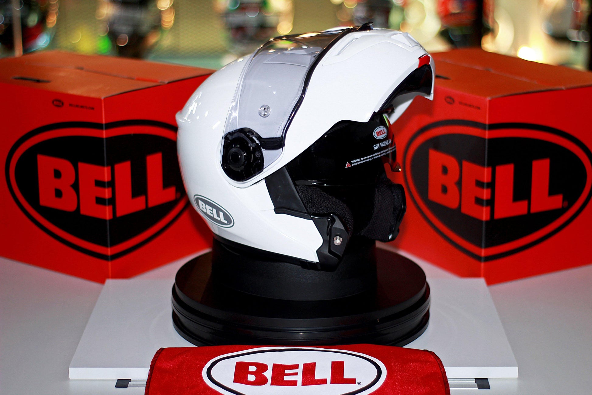 Bell SRT Modular (Gloss White) - Durian Bikers