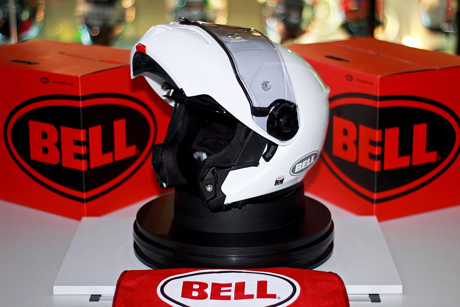 Bell SRT Modular (Gloss White) - Durian Bikers