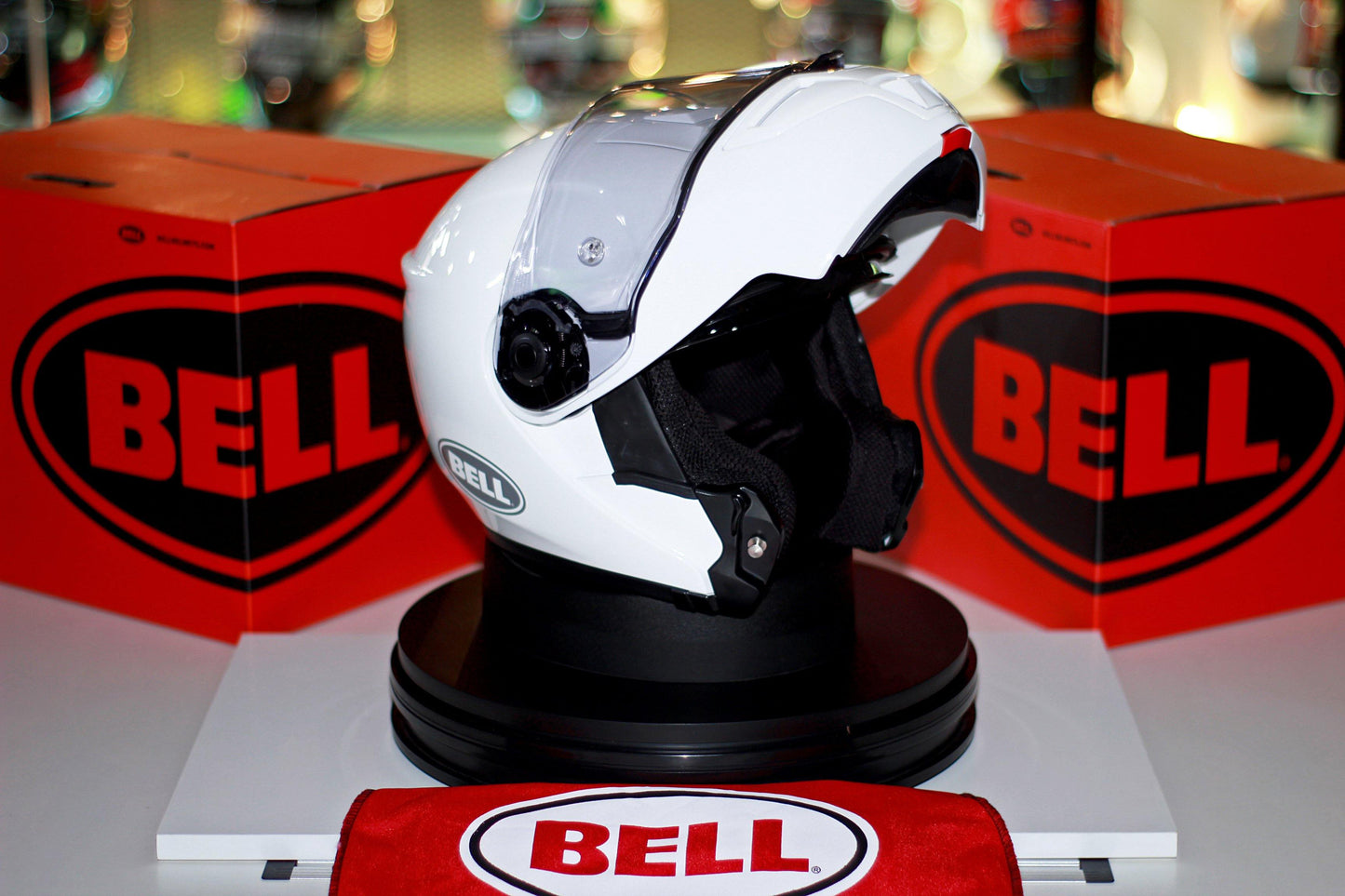 Bell SRT Modular (Gloss White) - Durian Bikers