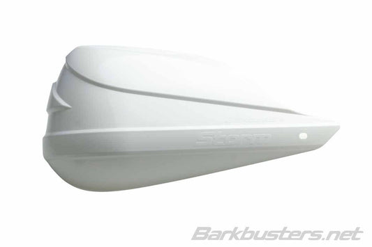 Barkbusters Storm Plastic Guards (White) - Durian Bikers