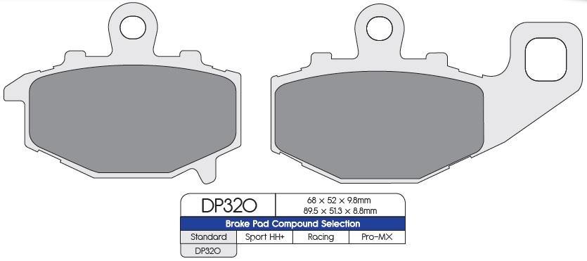 DP Brakes (DP320) Brake Pads - Durian Bikers