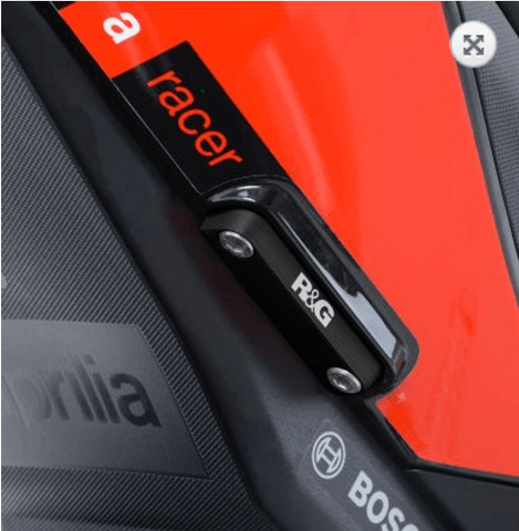 R&G Rear Foot Rest Blanking Plates fits for Aprilia RSV4 (all models) ('09-), Tuono V4 (all models) ('11-), RS660 ('21-), Tuono 660 ('21-) & Tuono V4 1100 ('15-'20) - Durian Bikers
