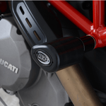 R&G Crash Protectors Aero Style fits for Ducati Multistrada 1200 ('15-) & Multistrada 950 ('17-) (Black) - Durian Bikers